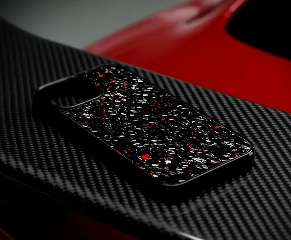 Forged carbon close-up